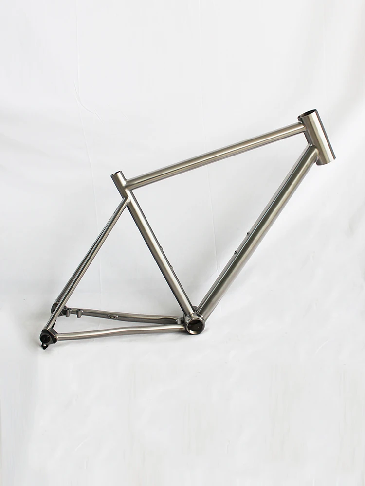 Gr9 Titanium Alloy Gravel Road Bike Frame with Replaceable Sram, UDH Dropout, Flat Mount, Disc Brake