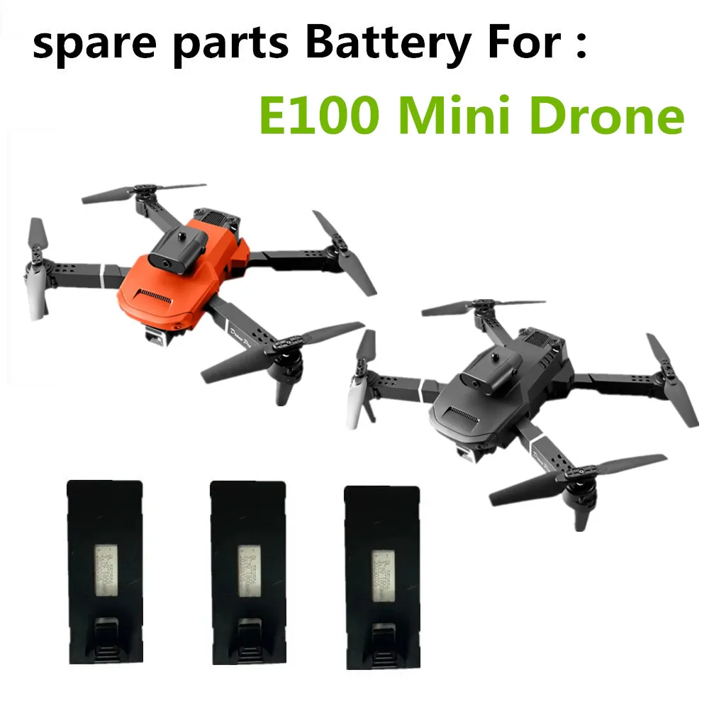 

3.7V 1800Mah Battery Use For E100 Mini Drone Spare Parts E100 Mini Drone Replacing Battery E100 Drone Battery