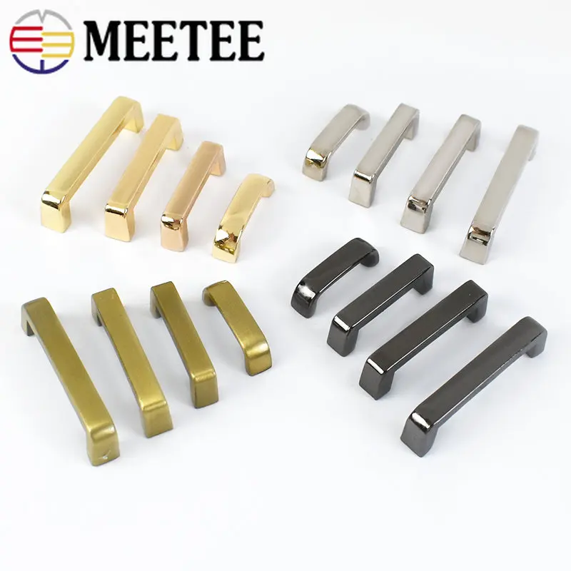 4/10pc Meetee Bag Bridge with Screw Metal Buckles for Purse Handbag Strap Connector Hardware Accessories DIY Leather Crafts H5-2