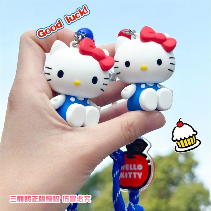

Kawaii Hello Kitty Keychain Sanrio Keychain Accessories Charm Backpack Pendant Car Key Ring Anime Figures Keyring Doll Girl Toy