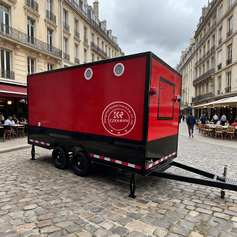 

CE Certificate Food Trailer Concession Catering Trailer Snack Ice Cream Cart Coffee Kiosk Mobile Food Truck With Full Kitchen