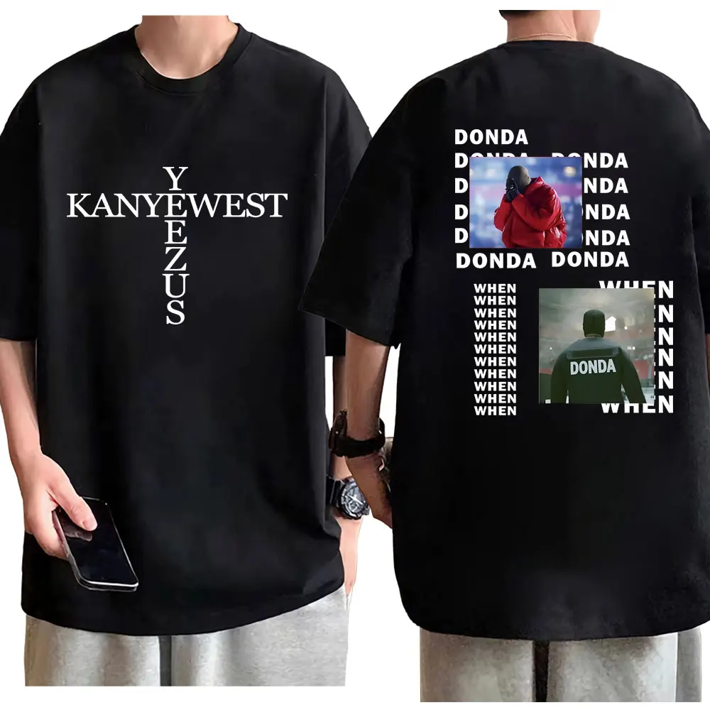 

Rapper Kanye West Concert Tour Graphic T Shirts Summer Trend Hip Hop Short Sleeve T-shirt Unisex Fashion Casual Loose T-shirts