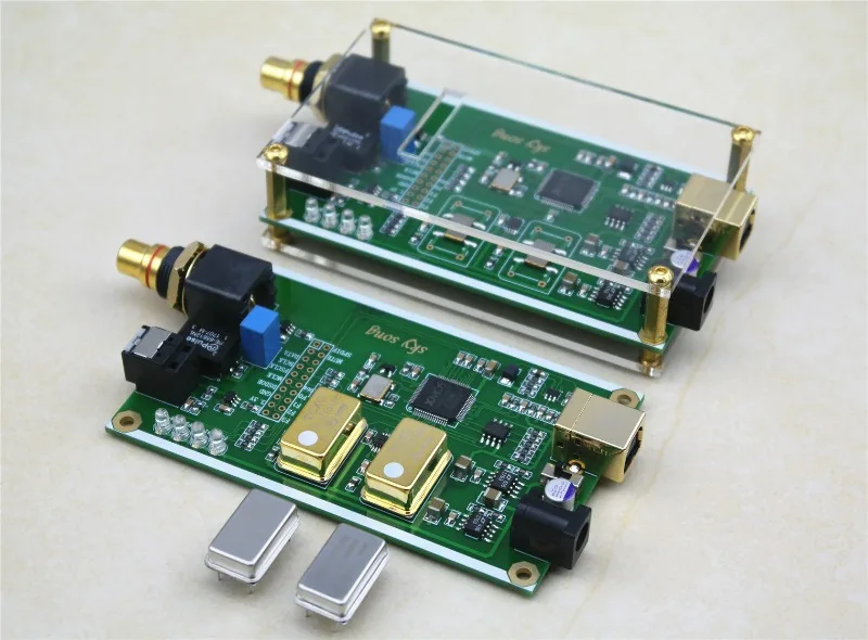 XU208 Asynchronous USB Coaxial Optical Fiber Output Digital Interface IIS DSD256 spdif dop64