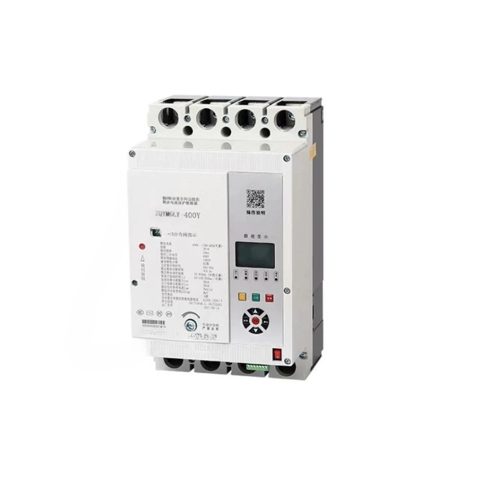 

Automatic reclosing three-phase four-wire leakage protector over-voltage and out-of-phase photovoltaic residual current circuit