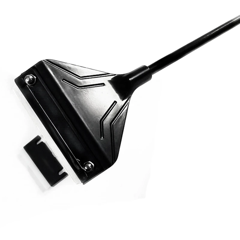 Raspador de algas para acuario, limpiador de pecera, mantenimiento de vidrio, con varilla de extensión y 10 cuchillas