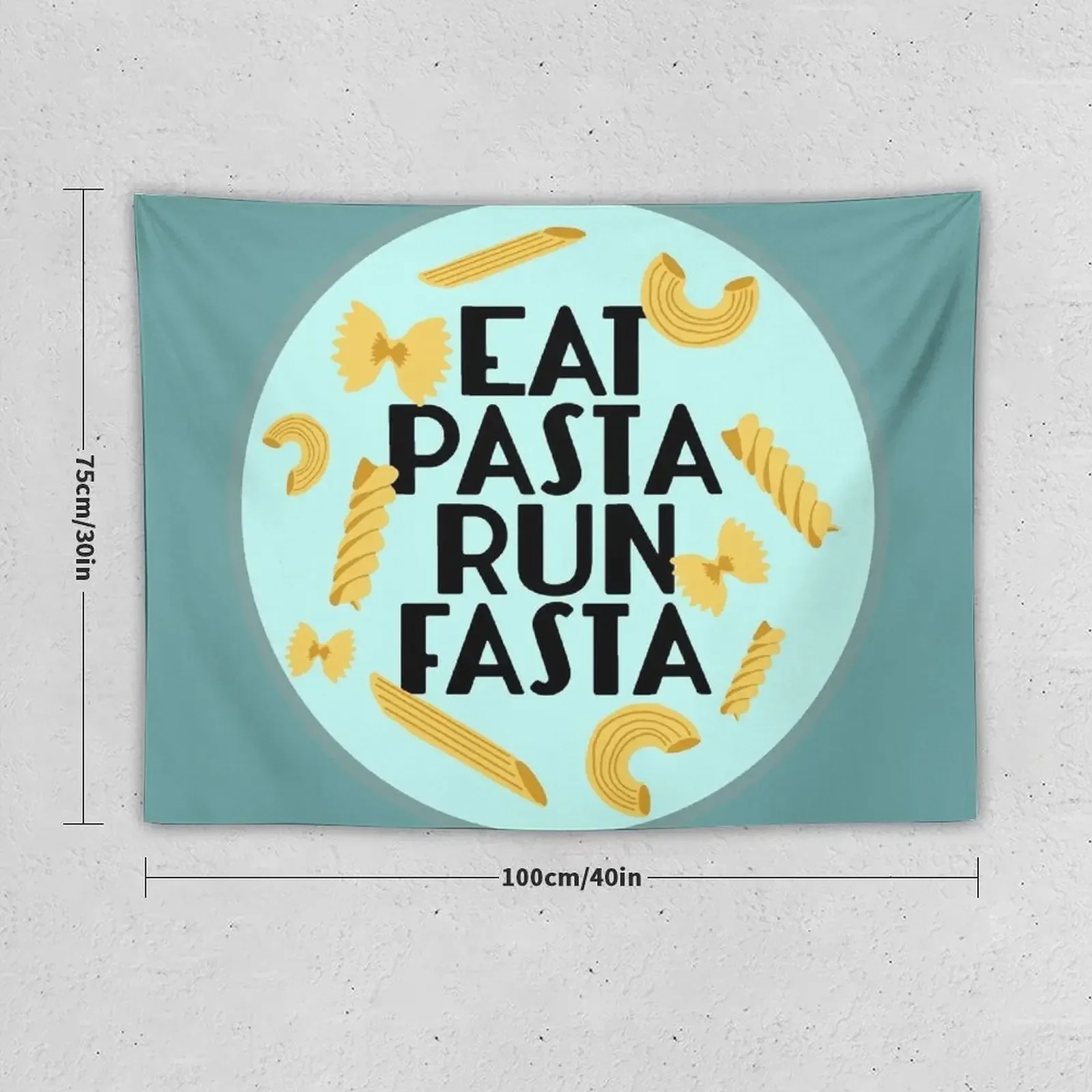 Eat Pasta Run Fasta Tapestry Decorations For Room Wall Hanging Wall Tapestry