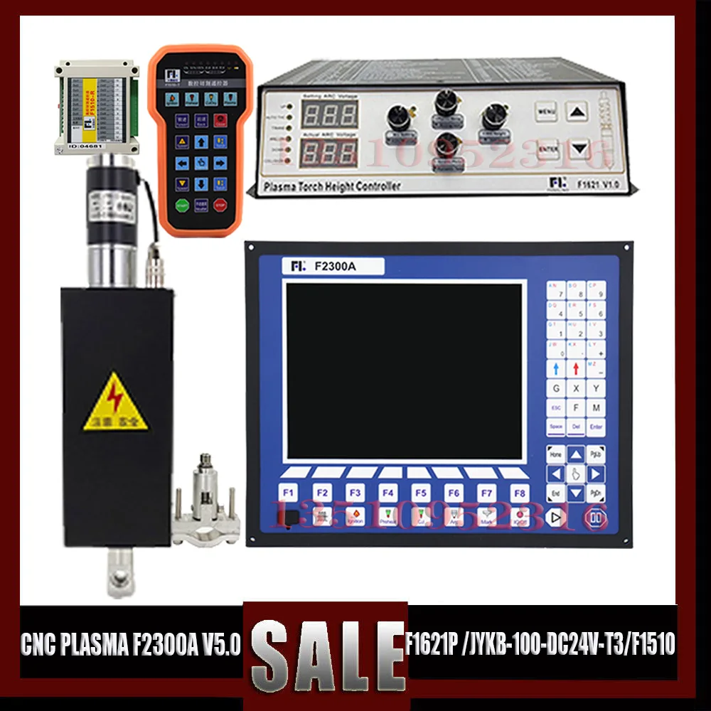 Cnc Plasma Controller 2 Axis+thc Lifter Kit+f2300a+f1621p+jykb-100-dc24v/T3/F1510 Remote Control For Plasma Cutting Machine