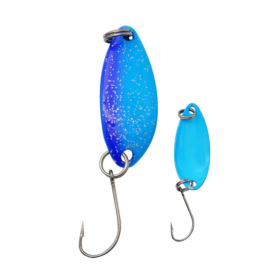 WALK FISH 1Pcs 33MM/3G Double-sided Sequins Wobbler Swimbait Colorful Spoon Hard Bait For Trout Perch Pesca Fishing Tackles