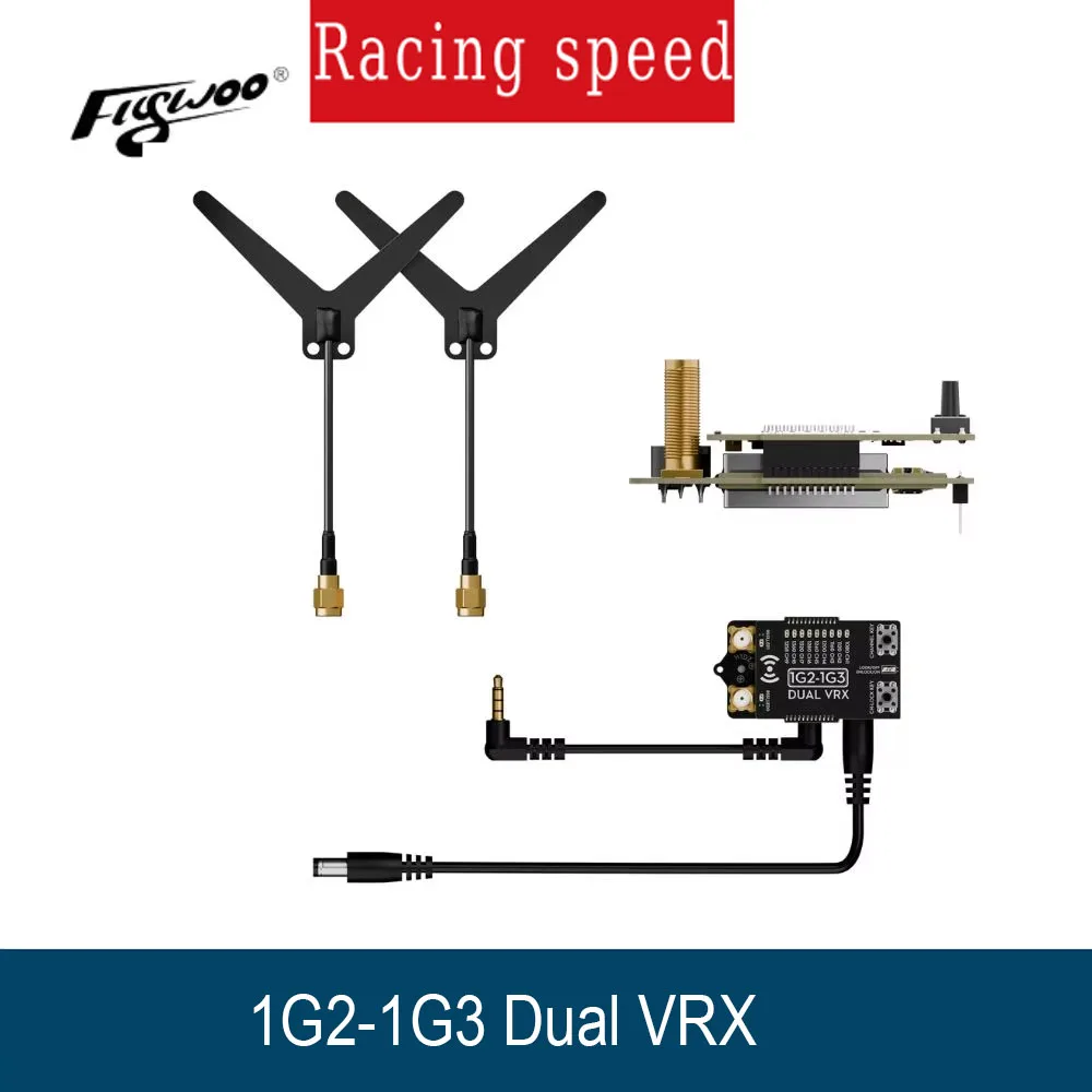 

Набор модулей аналогового приемника Flywoo 1G2-1G3 Dual VRX (совместим с очками DJI V2)