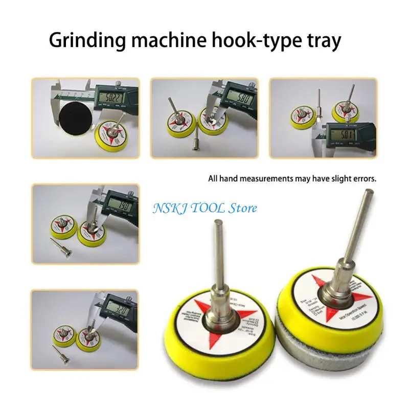 

L8RC 52/102Pcs 2inch Sanding Discs With Backer Plate For Drill Grinder Rotary Tool