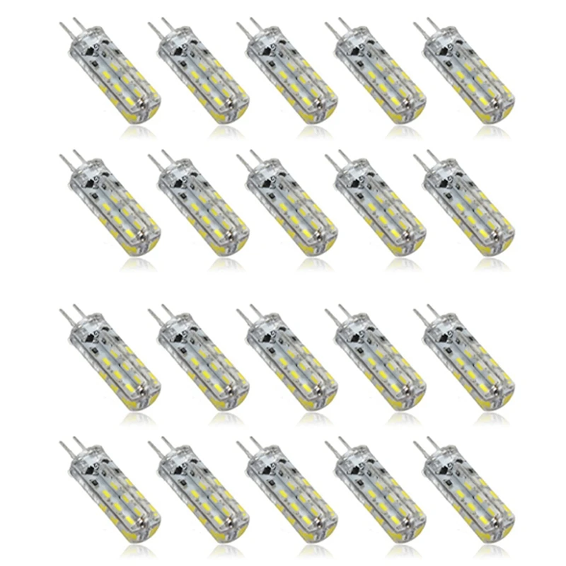 

20X G4 1,5 Вт Светодиодная лампа, сменная галогенная лампа 12 В Smd Светодиодная лампа, лампы