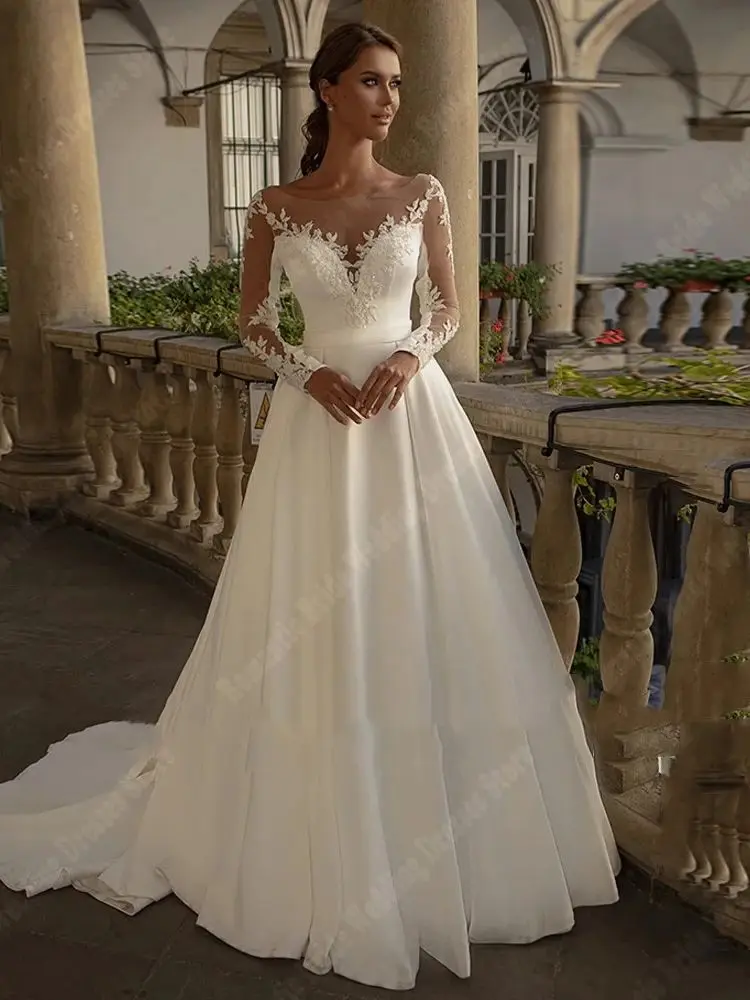 Vestidos de casamento de manga comprida, Querida celebridade, Vestidos de baile, Lace Applique formal, Vestido de festa para senhora