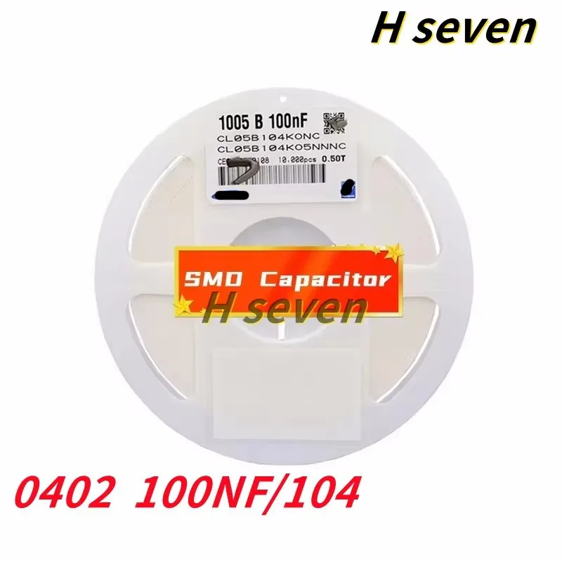 

4000pcs 0402 0603 0805 1206 SMD capacitor 100nf 104 X7R 104 50V 10% K New Original