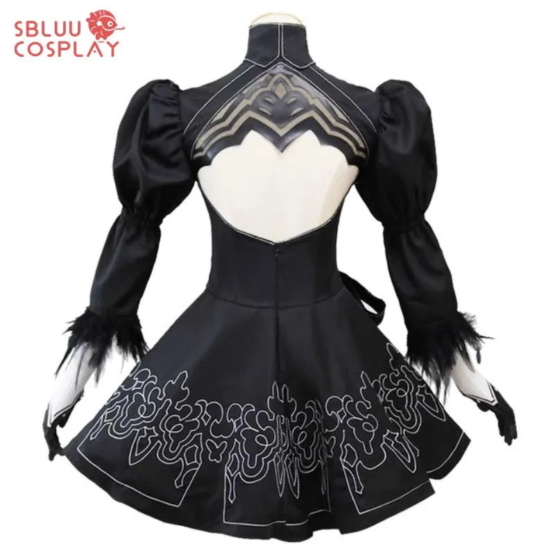 

DY20SBluuКосплей Игра YoRHa No. 2 Type B 2B Косплей Костюм Платье Хэллоуин Костюм 25