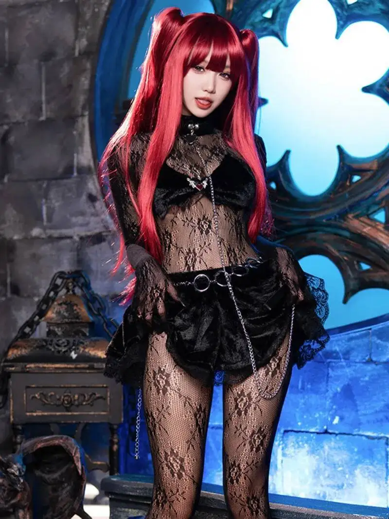 

Экзотические юбки SM на Хэллоуин, комплект горячих сексуальных женских топов на бретелях, замок, фантом, голая спина, комплект с голыми ягодицами, сексуальный OZ3K