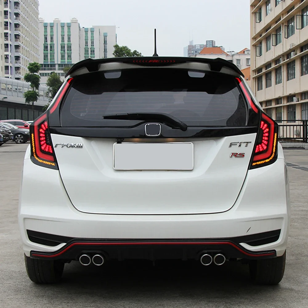 Auto Rear Back Lamps For Honda Fit GK5 2014-2020 LED Car Taillights Assembly Upgrade Dynamic Streamer Brake Lights Accessories