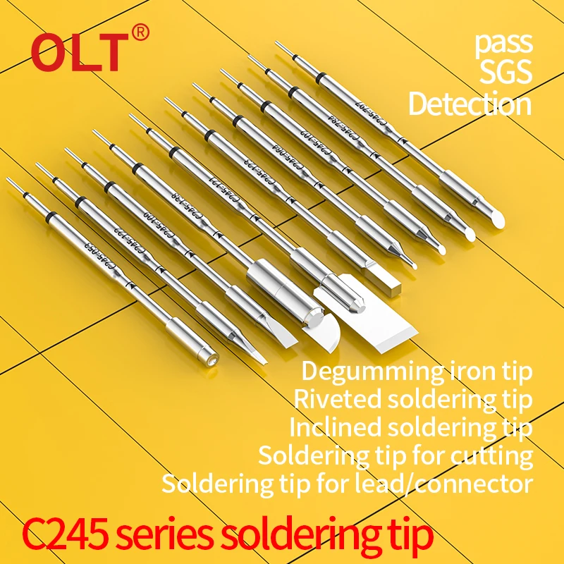 C245 Soldering Iron Tip C245-053/064/102/109/121/122/123/138/784/797 for JBC Soldering Station T245 Welding Handle Welding Tips