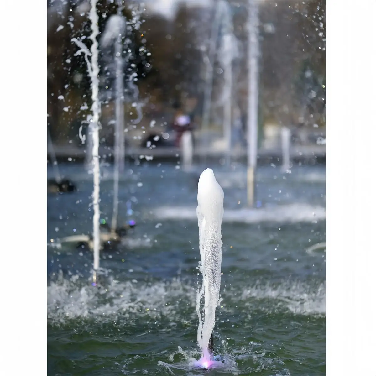 نوافير حديقة خارجية بحجم قابل للتخصيص للأطفال، ميزات حجرية يتم التحكم فيها بجهد منخفض للعب والاسترخاء في بلازا #4