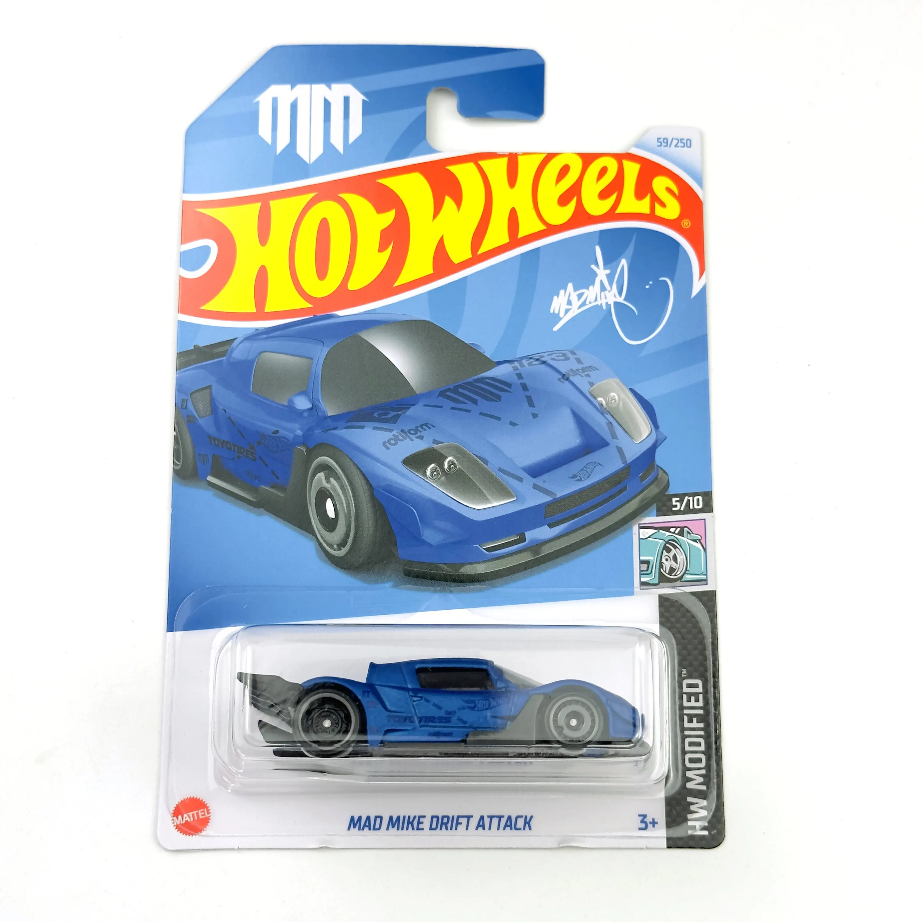 2024-59 Hot Wheels Cars MAD MIKE DRIFT ATTACK 1/64 Metal Die-cast Model Collection Toy Vehicles