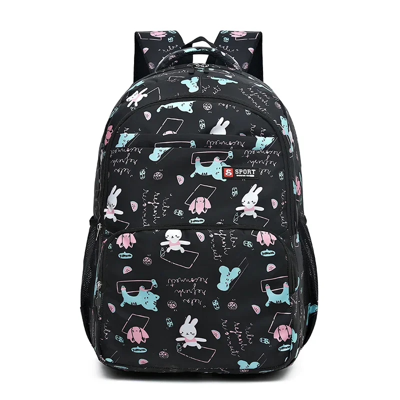 New Large Capacity Backpack Fashionable and Versatile Primary School Girls' School Bag Sweet Cute Lightweight Casual Backpack