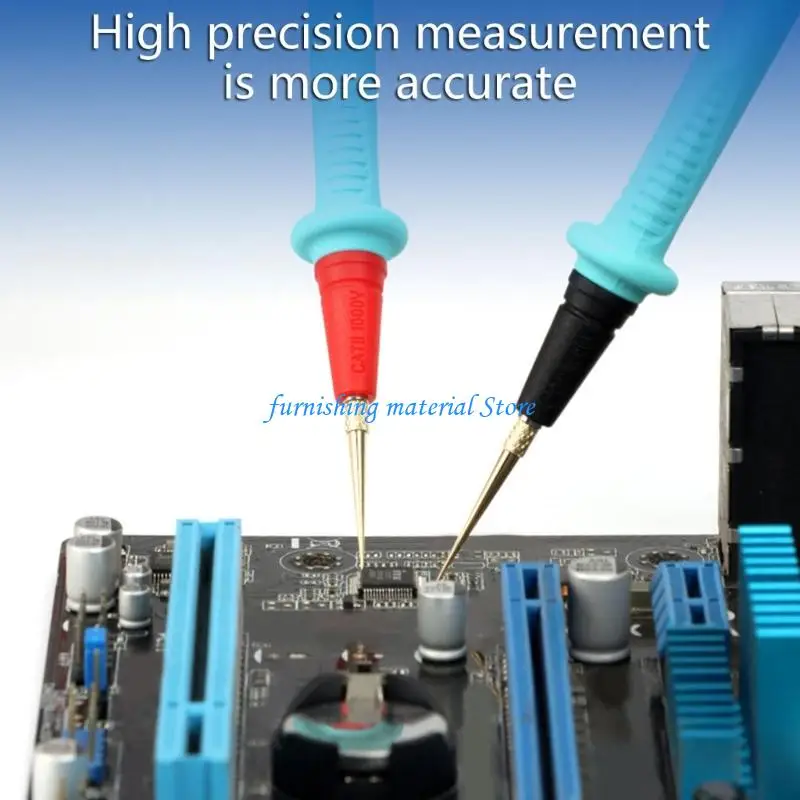 

Y5GD 1000V Multimeter Test Leads Probes With Replaceable Fine 20A 4pcs Interchangeable Steel Needle Tip for Precise Testing