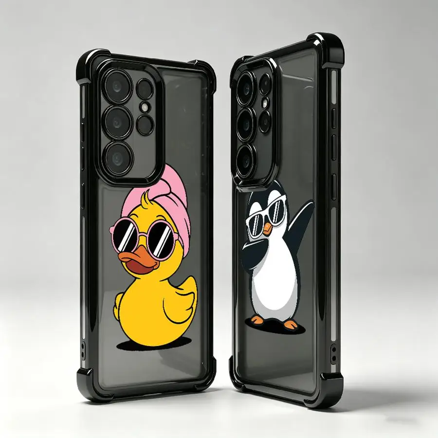Penguin And Duck Phone Cover Case for Samsung Galaxy 26 S21 S23 Note 20 Ultra S20 Ultra S22 Plus S25 Edge S24 FE