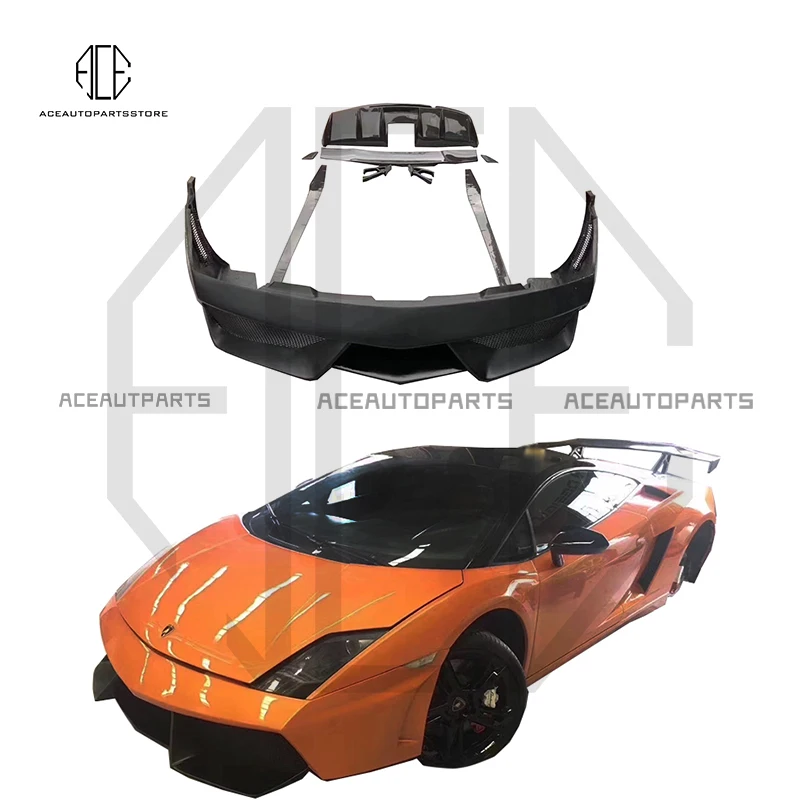 LP550 LP560 LP570 Carbon Fiber fiber glass Body Kits for Lamborghini Gallardo LP550 Car Body Kits D Style