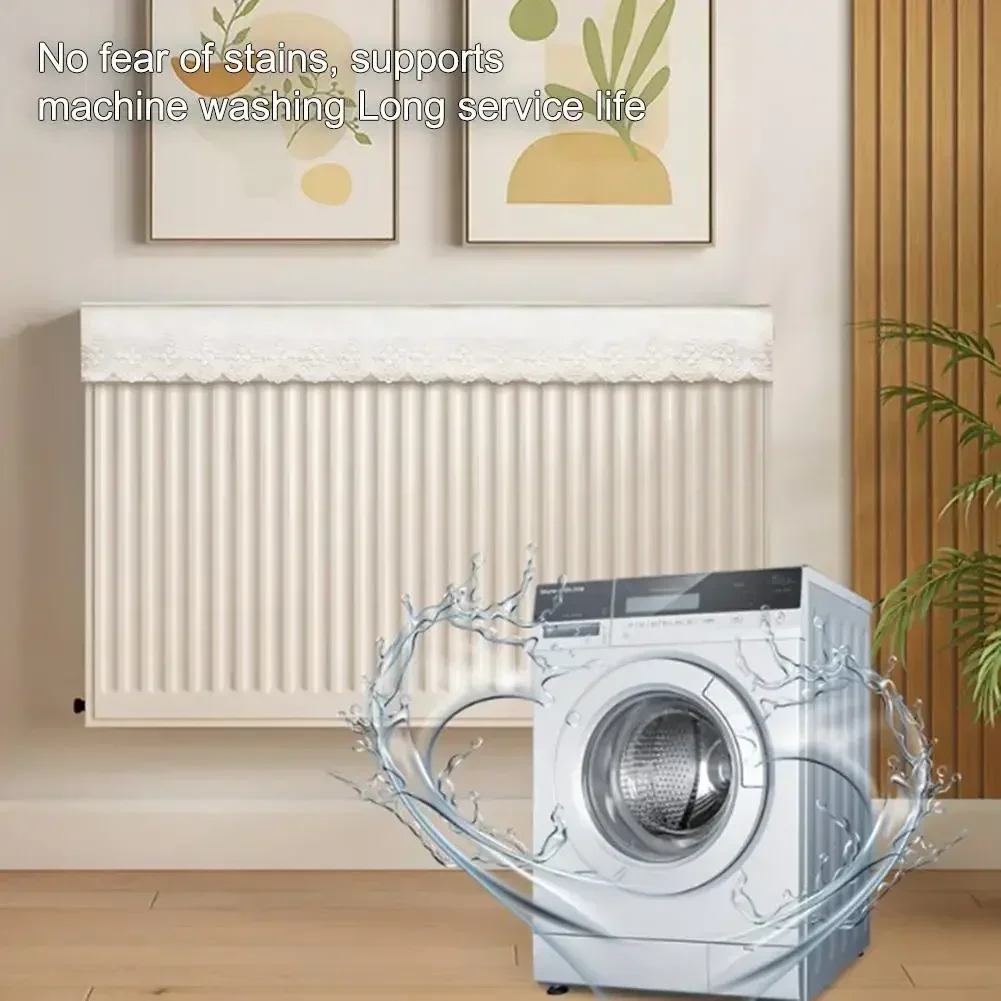 Radiator Dust Cover Household Dust Cover Heater Dust Cover Fabric Electric Heating Dust Cover Home Storage Cleaning Breathable