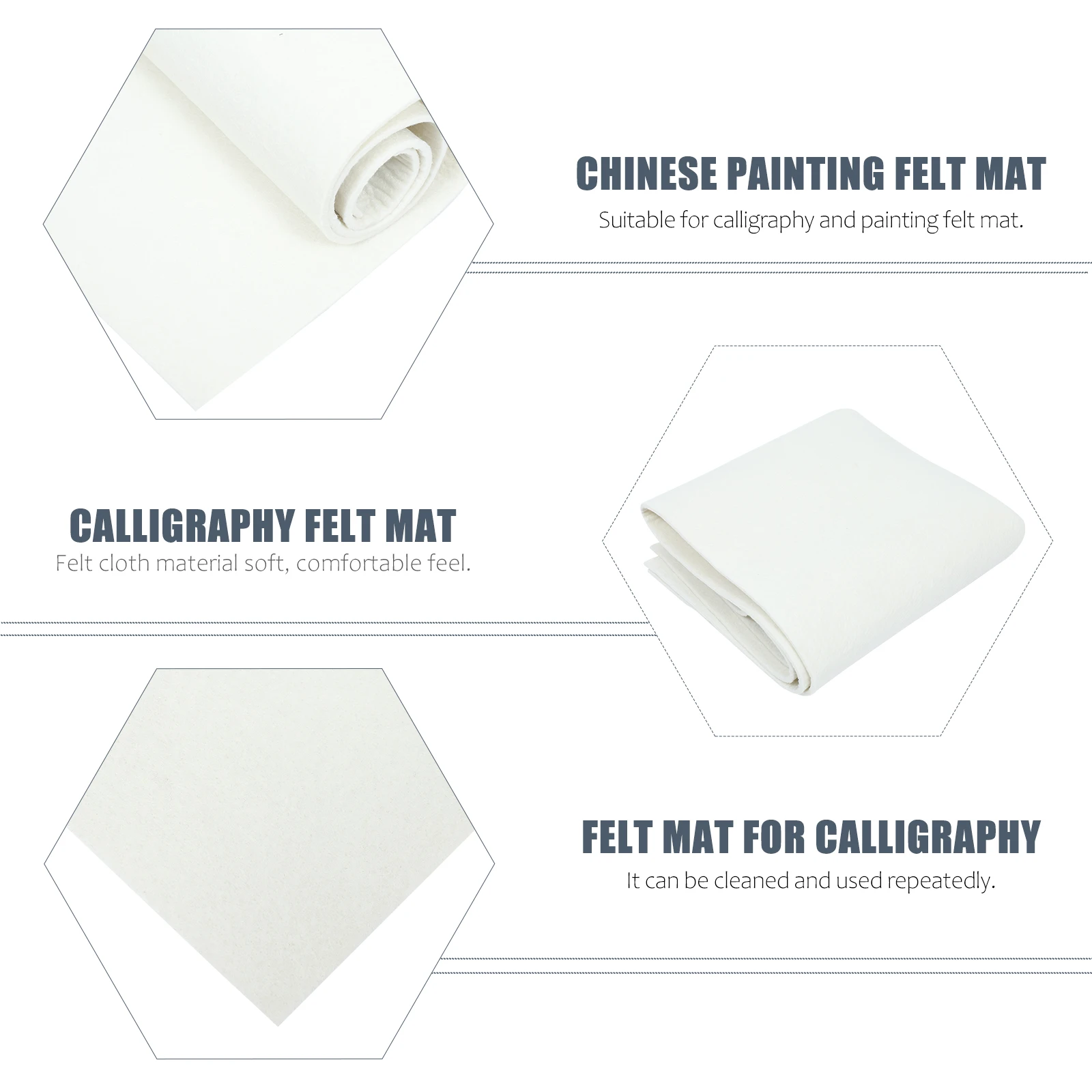 

1pc Table Calligraphy Practicing Writing Pad Professional Study Tabletop Student Writing Mat Painting Felt Cushion Chinese