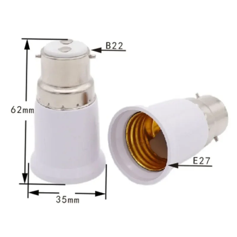 Convertisseur de support de lampe de conversion de base d'ampoule LED, E14, B22, MR16, adaptateur de douille E27, pièces d'éclairage en plastique arrang, 10 pièces