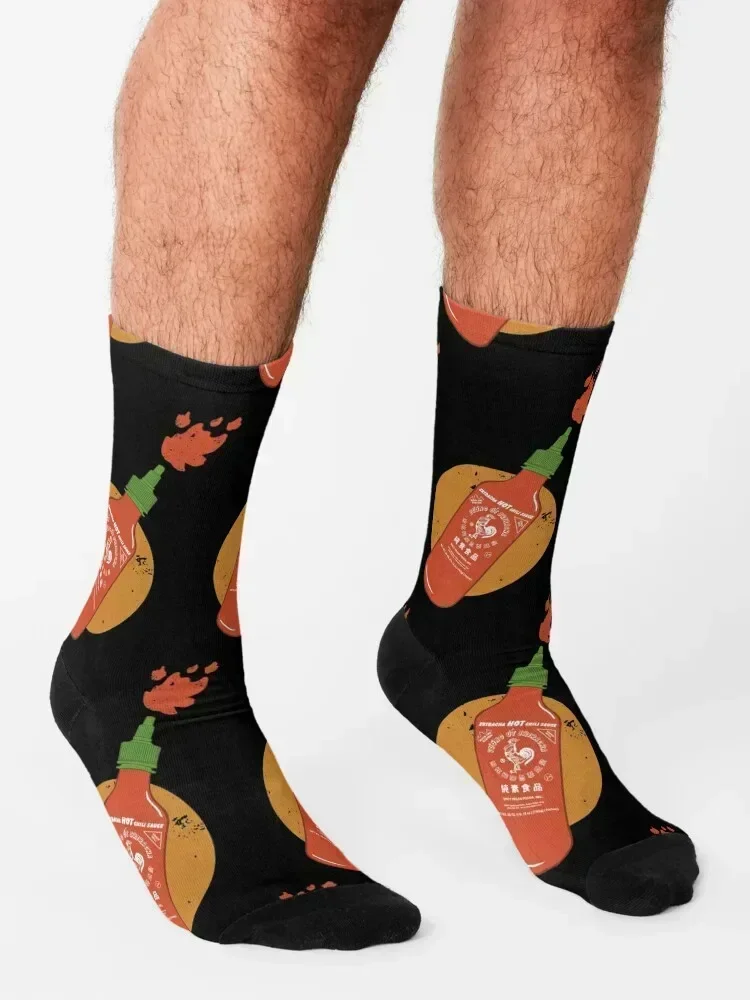 جوارب Sriracha الملونة جوارب الأزهار الكرتونية جوارب ضغط النساء الجوارب الرجالية #3