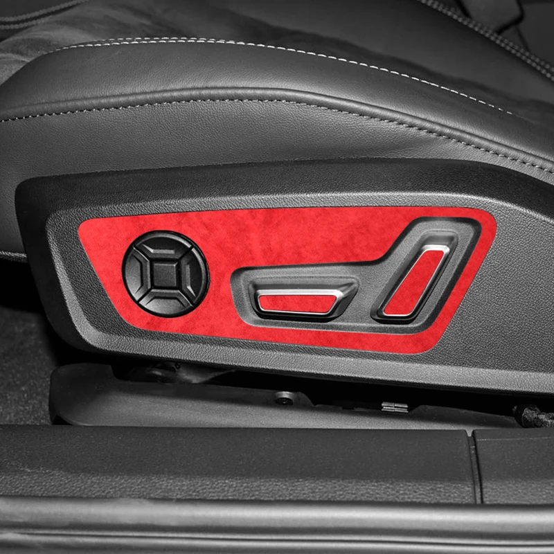 For Audi A6 A6L A7(2019-2025)Top Suede Seat Side Control Panel Sticker Scratch-Resistant Precise Car Interior Tuning Accessories 6