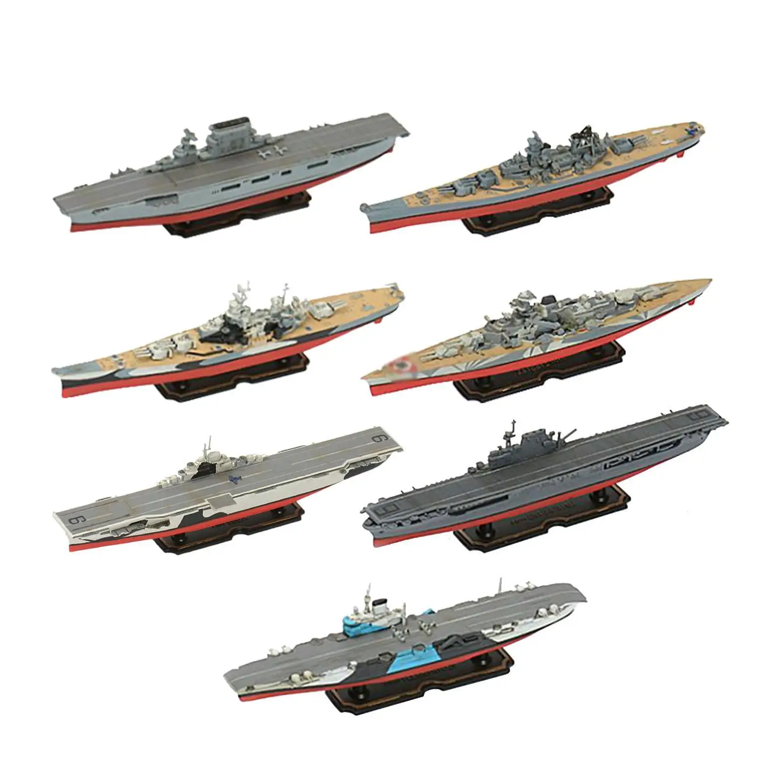 1/2000 Scale Warship Model Building Model Kits DIY Assembled Tabletop Decor,Collectibles Display Simulation Puzzle for Gifts