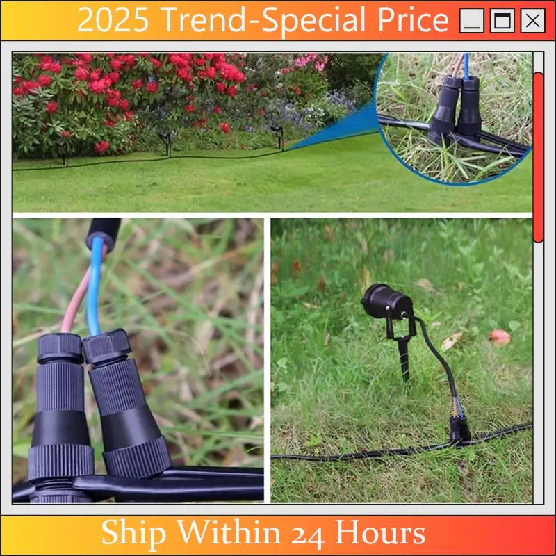 CHYY Top 20Pcs Low Voltage Wire Connector Non Stripping Wire For Outdoor Lawn Lamp Spotlight Landscape Garden Lighting