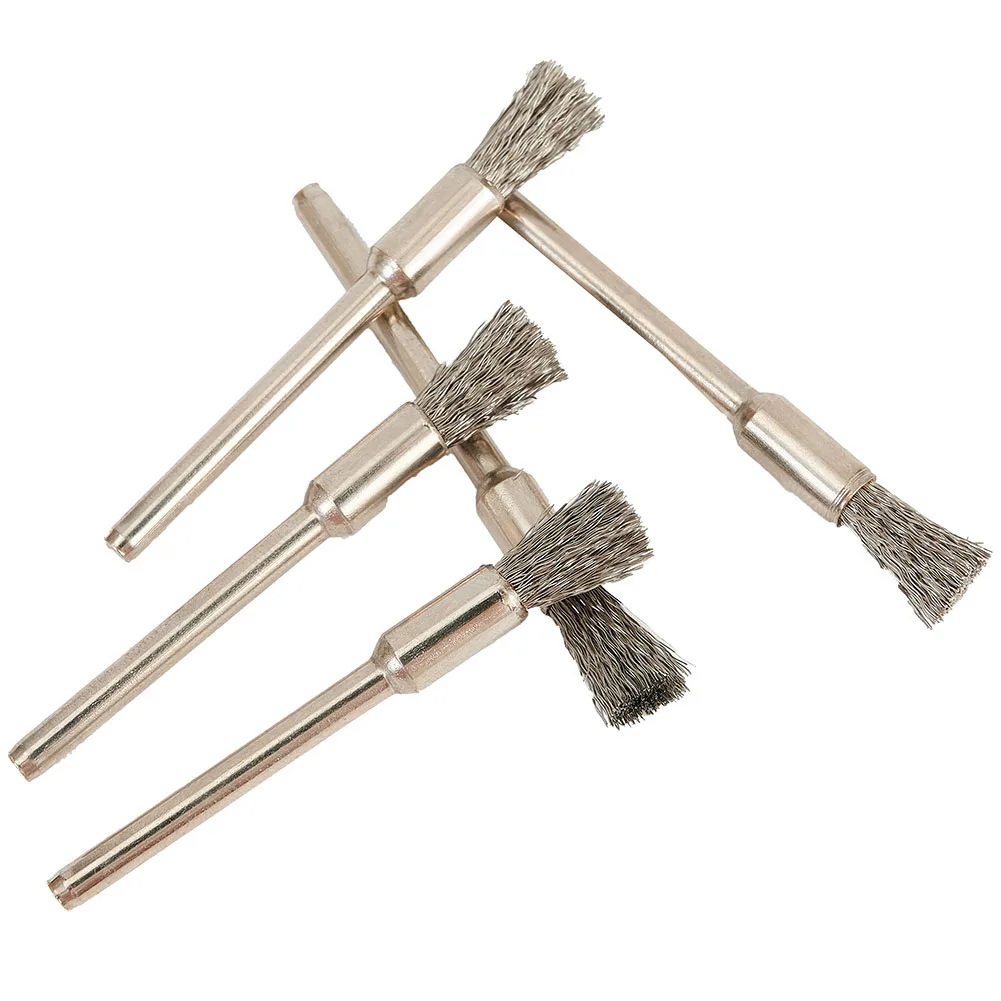 Enhance Your Work and Life with 15PCS Stainless Steel Wire Brush Set, 5mm Diameter, Easy to Use and Long Lasting