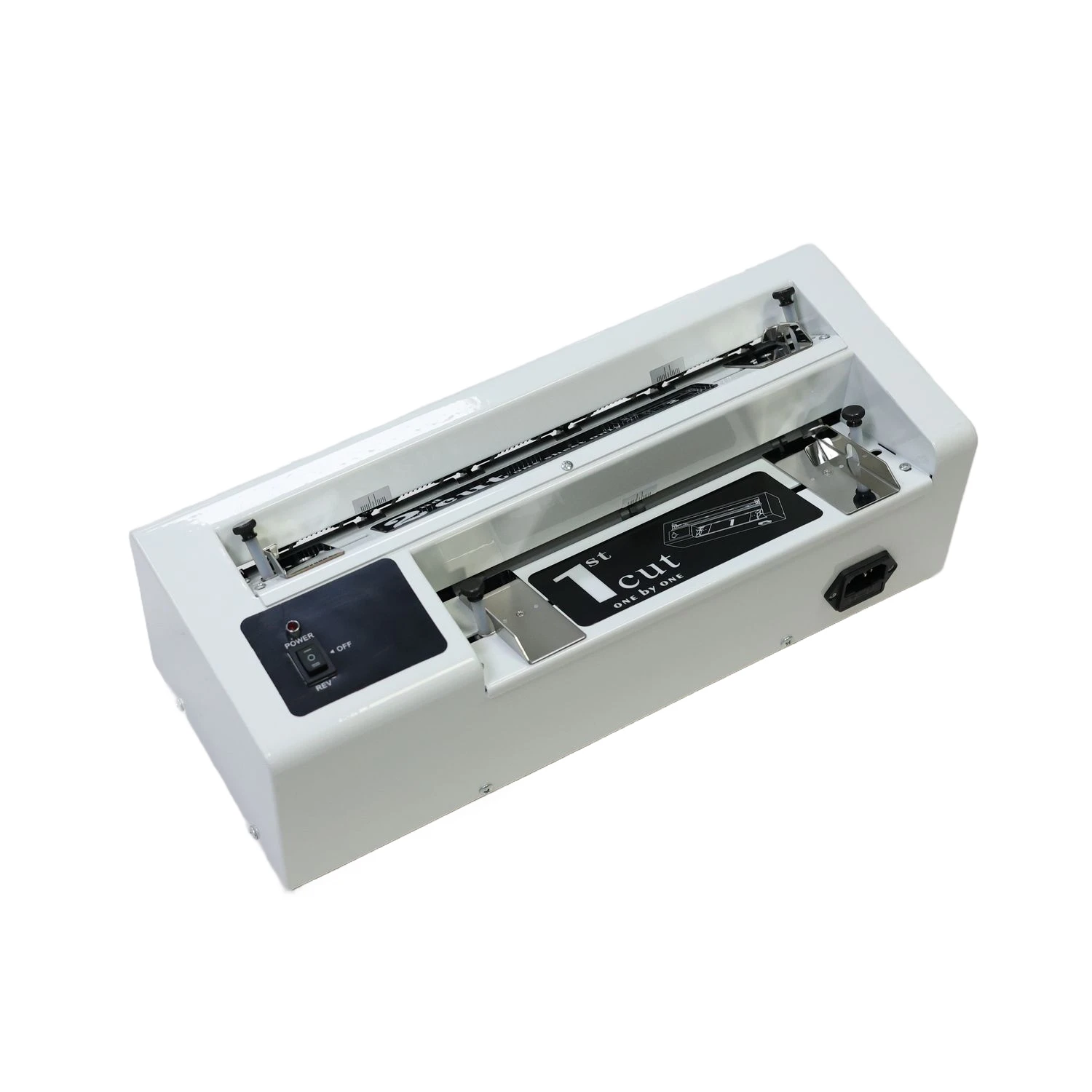 

QG-02 Auto-Feed Electric Card Cutter Machine - High Precision A4 Business Card Desktop Solution