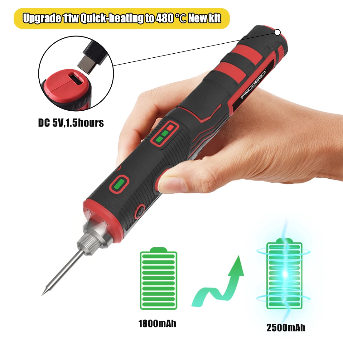 Новые модернизированные 11 Вт встроенная литиевая аккумуляторная батарея беспроводные паяльники нагревательные быстрые сварочные инструменты «сделай сам»