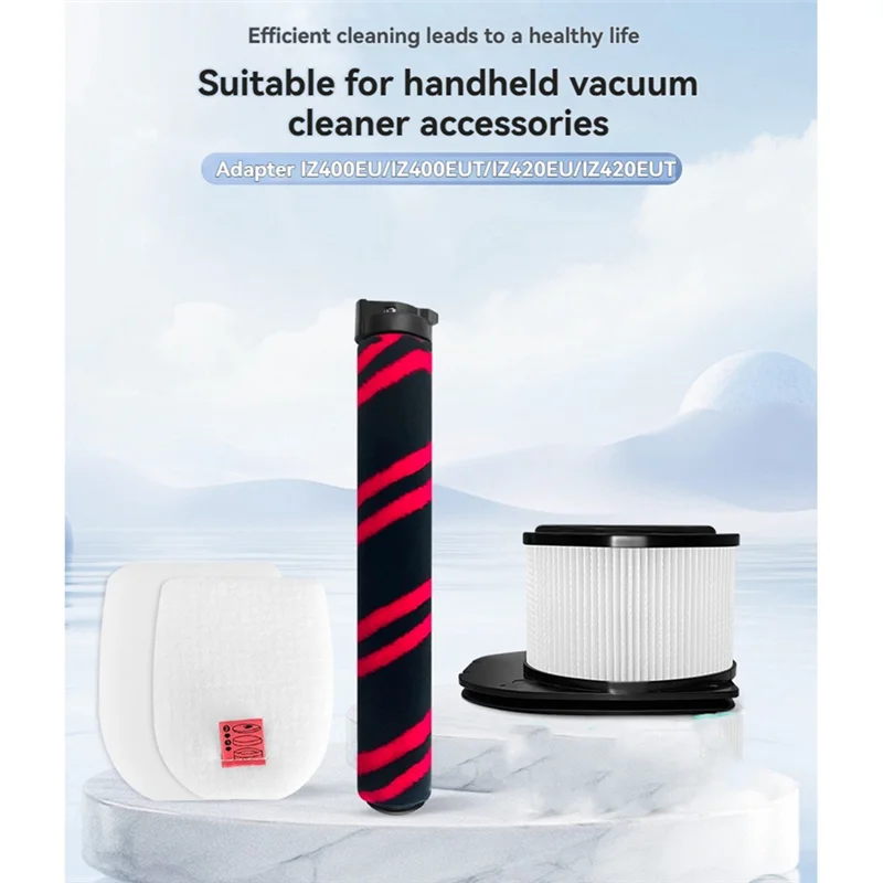

J1UL1N Roller Brush HEPA Filter Foam & Felt Filter For Shark IZ400EU IZ420EU IZ420EUT Cordless Stick Vacuum Accessories