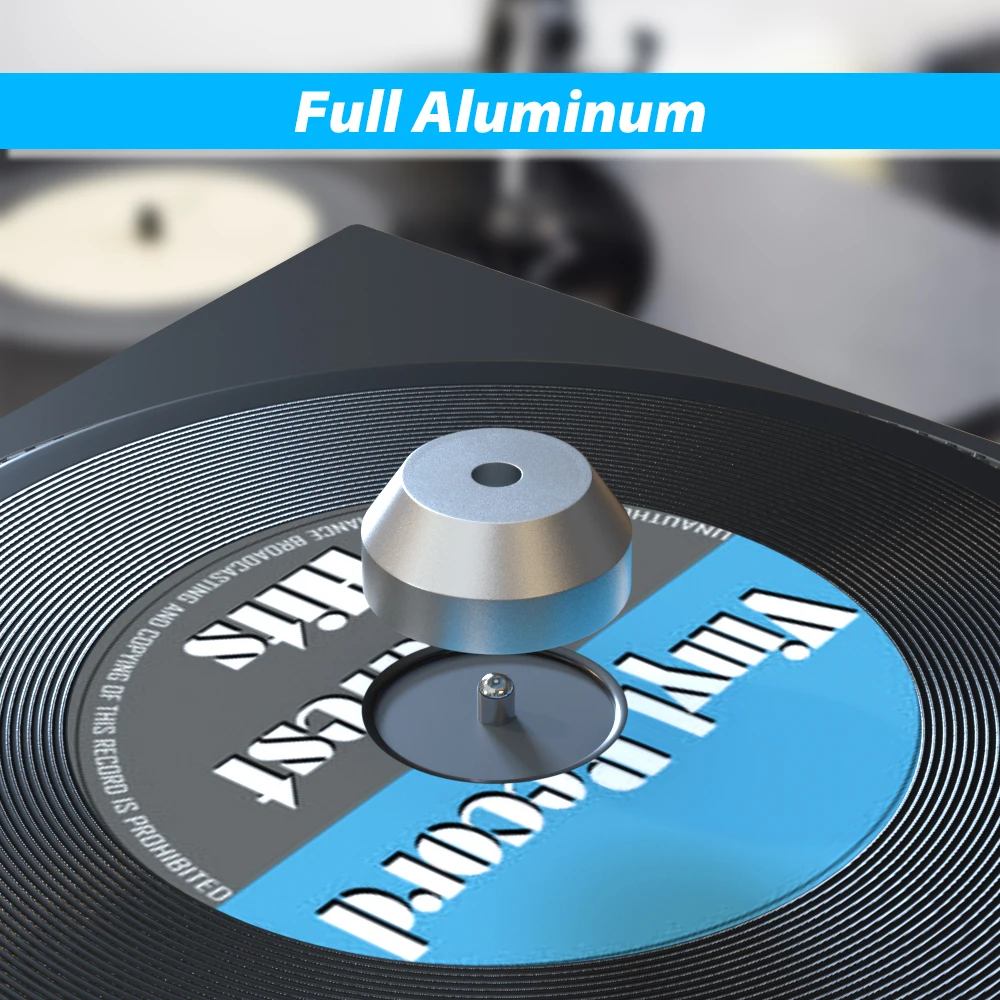 1Pcs Vinyl Record Dome Center Adapter Universal 45 RPM Turntable Aluminum Accessories for 7 Inch EP Record Vinyl