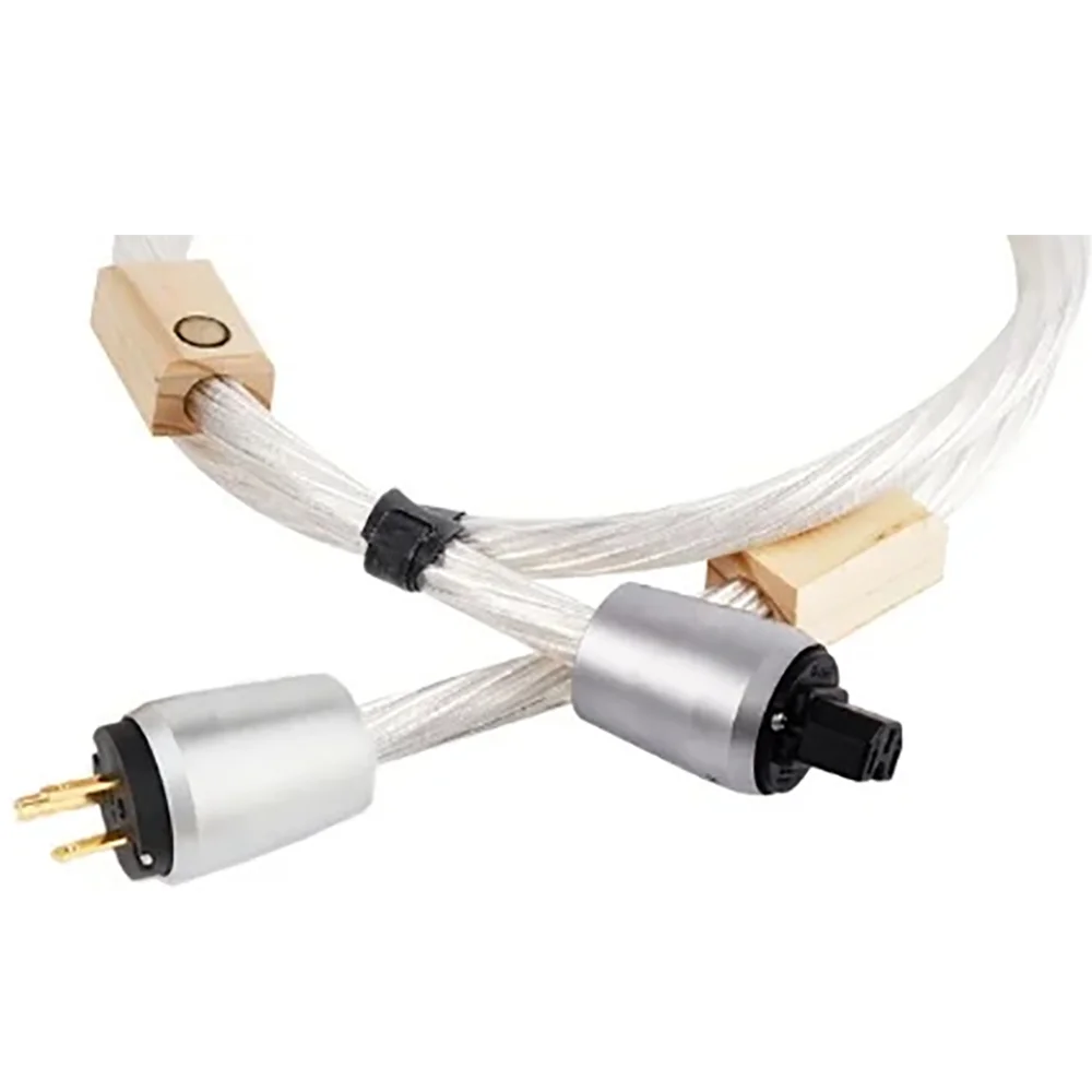 

Preffair Generation 2 Hifi Power Cable US EU Plug Socket Connector AC Power Cord EU Schuko Power Witthout Box