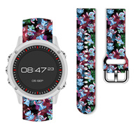 MINISO 20mm Stitch print watch strap for Samsung Galaxy Watch 7 6 5 Band Replaceable Bracelet for Xiaomi Huawei Watch