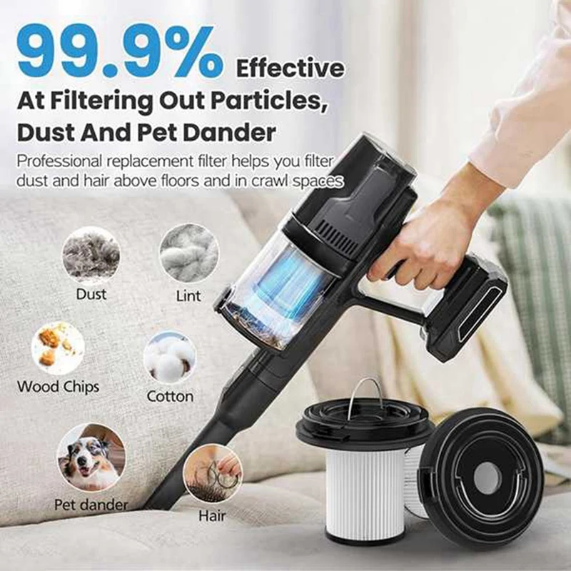 استبدال فلتر مطوي للمكنسة الكهربائية Bissell Cleanview XR 200W 300W Pet Stick 3789U 3797V 3789X، عبوتان