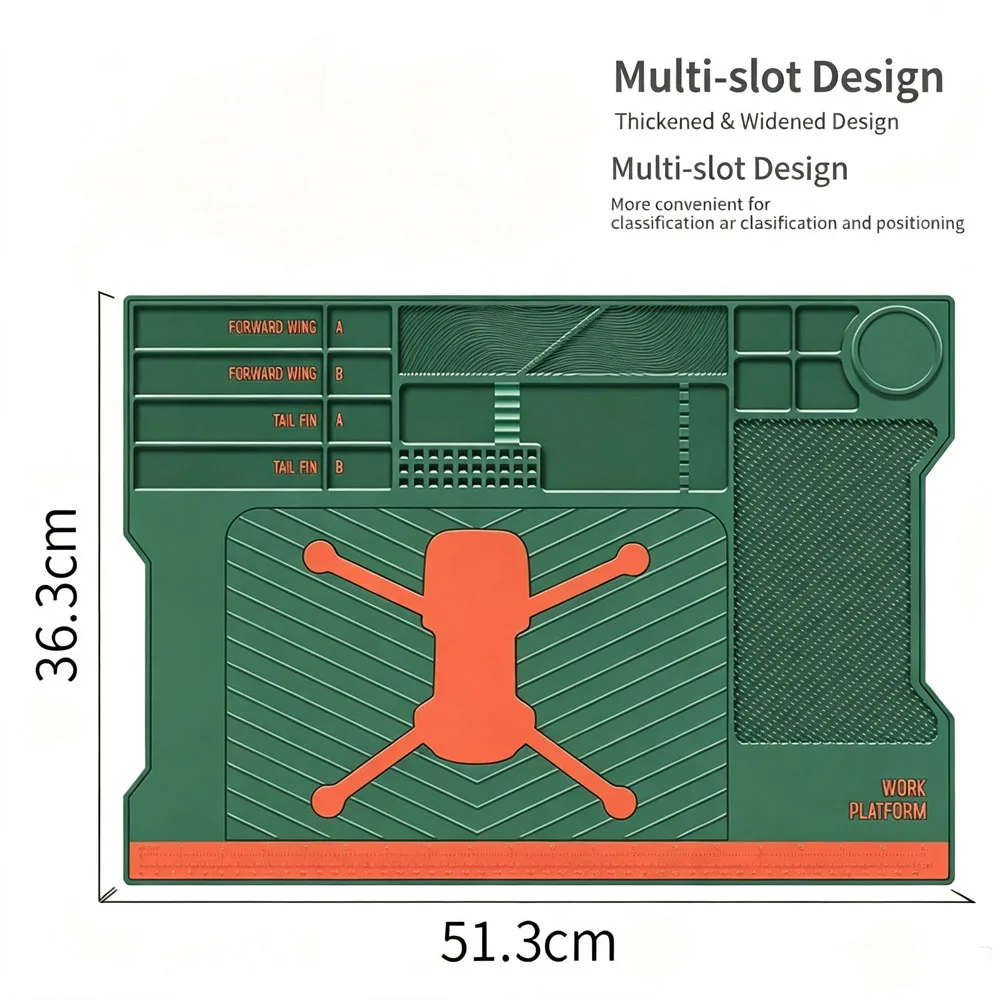 Silicone Soldering Mat ESD Antistatic Heat Insulation Motherboard Electronics Drone Professional Maintenance Working Platform