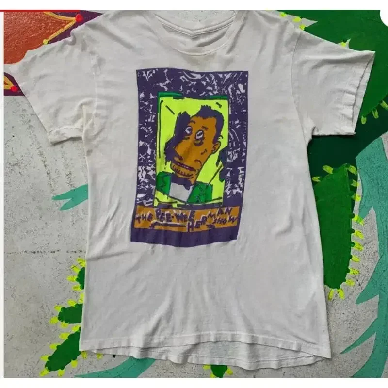 Vtg Pee Wee Herman White T Shirt All Sizes S To 45Xl