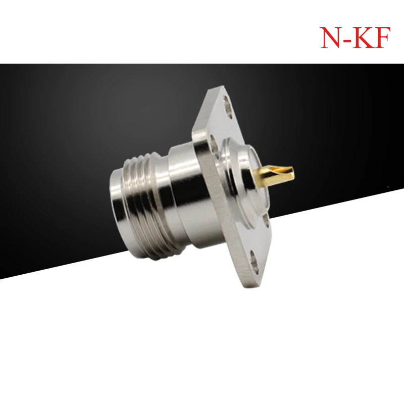 N-kf N-type Female Base L16-50kf Four Hole Flange Fixed Integrated Cutting RF Connector N-50kfd