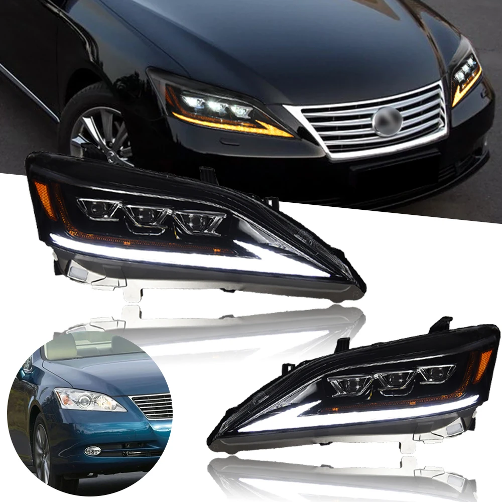 Headlight For Lexus ES200 LED Headlights 2006-2012 ES300 Head Lamp Car Styling DRL Signal Projector Lens Automotive Accessories