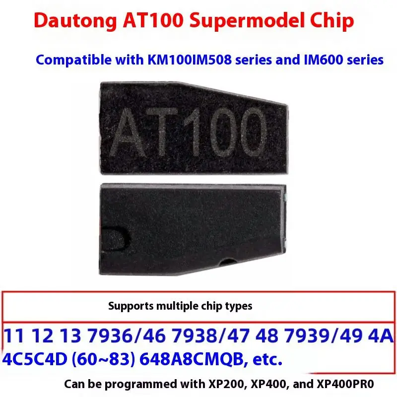 Accesorios de programación de llaves de vehículos AT100, Chip supercondutor Universal para XP200 XP400 XP400PRO, 1/5 Uds.