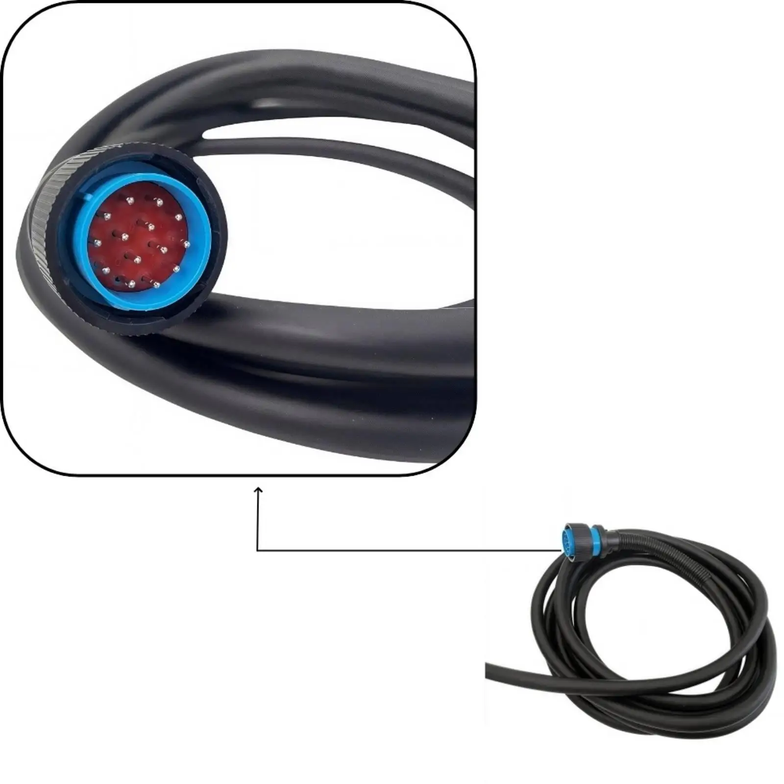Side Mount Boat Throttle Control for Outboard Motor with Neutral Position Indicator and Emergency Stop Lanyard