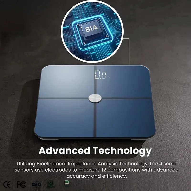 High Precision Household Light Emitting Diode Display 180kg/396lbs BMI Weighing Bathroom Scale Electric Scale