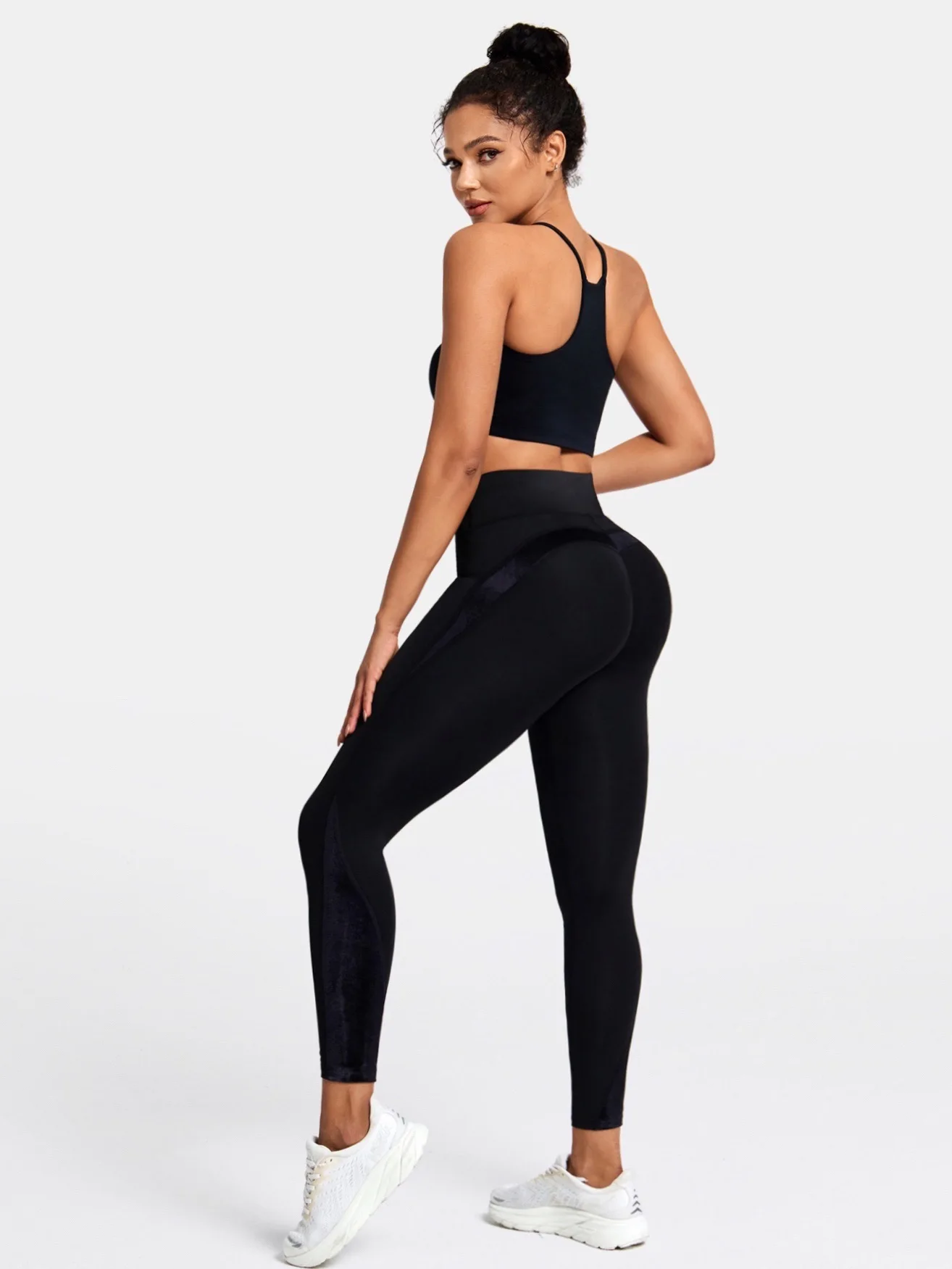 Women Gym Yoga Butt Lifting Leggings High Waist Quick Dry Sports Pants With Elastic Waistband Exercise Trousers Workout Leggings